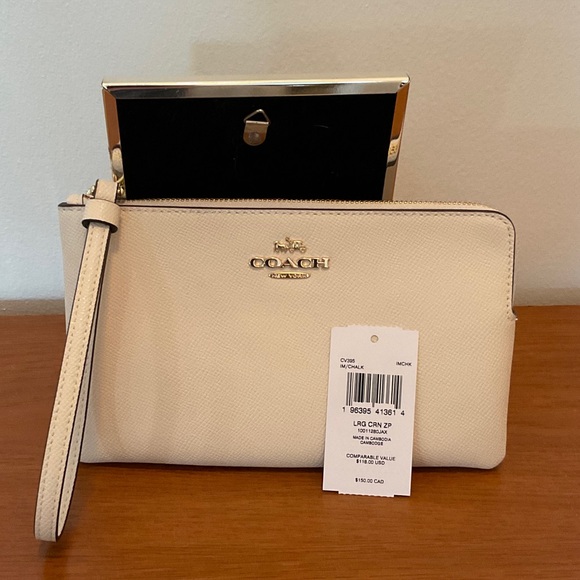 Coach Accessories - Coach Wristlet New Chalk Color